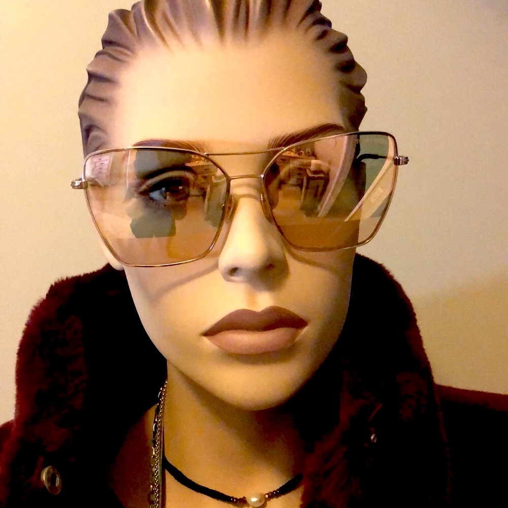 🌺Tom Ford Rose Gold Square Aviator Sunglasses🌺